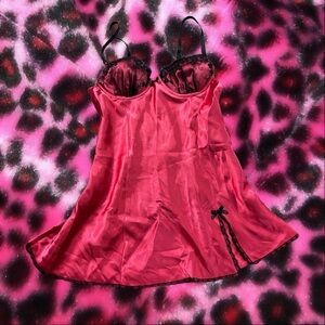 Apt. 9 Red and Black Lace Chemise